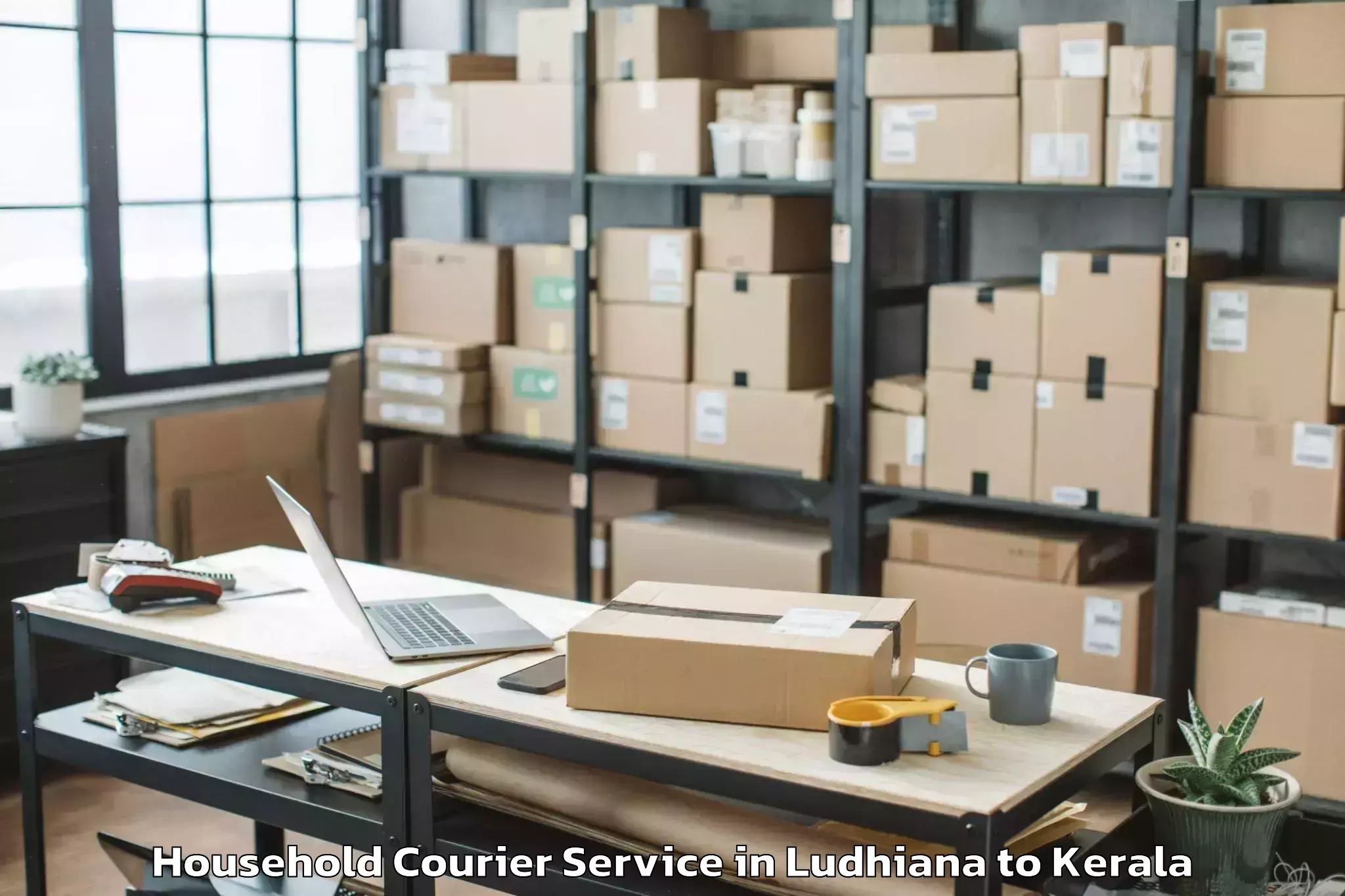 Trusted Ludhiana to Azhikode Household Courier